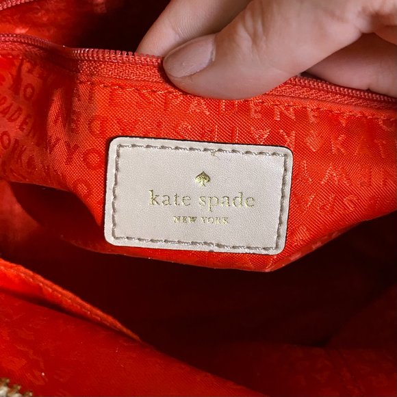 Kate Spade Cream Beige Structured Leather Tote - Good Condition - Picture 6 of 6